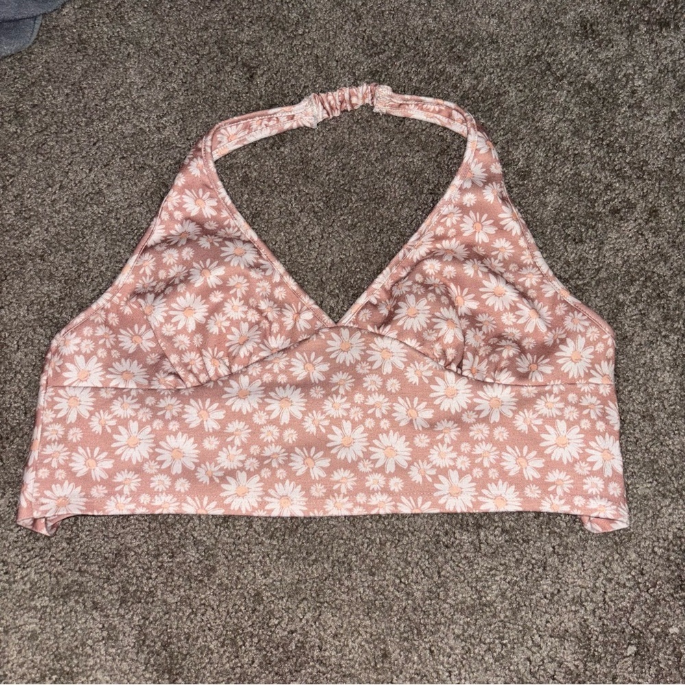 Originality (Dry Goods) Daisy Patterned Crop Top